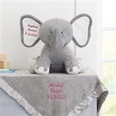 Grey Blanket & Elephant Set