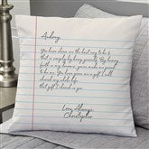 Love Letters Shaped Throw Pillow