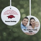 NCAA Arkansas Razorbacks Personalized Ornaments  - 33662