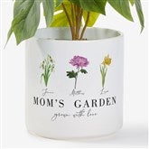 Birth Month Flower Personalized Outdoor Flower Pot - 33692