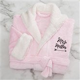 Mrs. Pink Hooded Robe