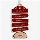 North Pole Personalized Wood Ornament - 34008