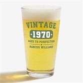 Vintage Birthday Personalized Beer Glasses - 34315