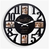 Together They Built Personalized Picture Frame Wall Clock - 34375