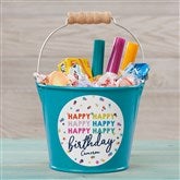 Mini Turquoise Bucket