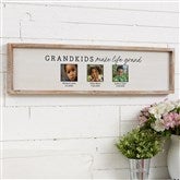 3 Photo Whitewashed Frame