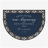 New Home, New Memories Personalized Half Round Doormat - 35816
