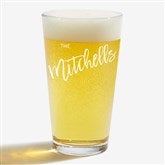 Bold Family Name Personalized Beer Glasses - 35940