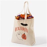Personalized Halloween Canvas Tote Bag - Halloween Print - 35982