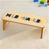 Large Navy Name Stool