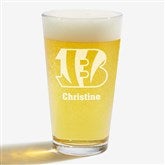 NFL Cincinnati Bengals Personalized Beer Glass  - 36648