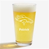 NFL Denver Broncos Personalized Beer Glass  - 36675