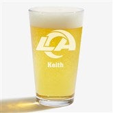 NFL Los Angeles Rams Personalized Beer Glass  - 36702