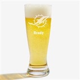 NFL Miami Dolphins Personalized Beer Glass  - 36703