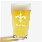 NFL New Orleans Saints Personalized Beer Glass  - 36706