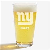 NFL New York Giants Personalized Beer Glass  - 36707