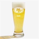 NFL San Francisco 49ers Personalized Beer Glass  - 36712