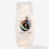 Personalized Frosted Tabletop Light - Family Photo - 36827