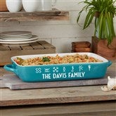 Turquoise Casserole Dish