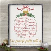 Personalized Frame Wall Art - Merry Family - 37150