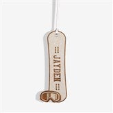 Snowboard Personalized Wood Ornament  - 37201