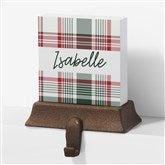Personalized Christmas Stocking Holder - Fresh Plaid - 37501