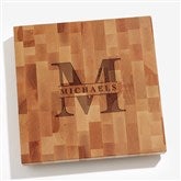Lavish Last Name Personalized Butcher Block Cutting Board - 37516