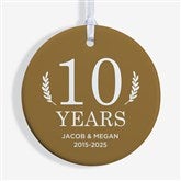 Love Everlasting Personalized Anniversary Ornament  - 37733
