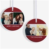 Family Photo Personalized Ornament  - 37762