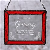 Red Glass Sun Catcher
