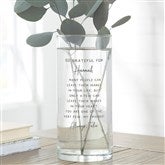 Grateful For You Personalized 7.5" Cylinder Vase  - 37932