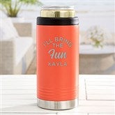 Coral Skinny Can Holder