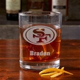 NFL San Francisco 49ers Engraved Old Fashioned Whiskey Glasses - 38333