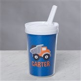 8 oz. White Straw Cup