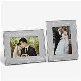 Mariposa® String of Pearls Elegant Couple Engraved Wedding Frame  - 38588