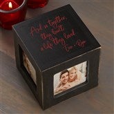 Blackwashed Photo Cube