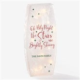 Personalized Christmas Frosted Tabletop Light - All Is Bright - 38686