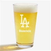 MLB Los Angeles Dodgers Personalized Beer Glass  - 39354