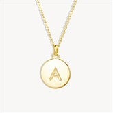 Gold 1 Initial Necklace