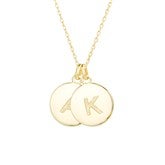 Gold 2 Initial Necklace
