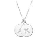 Silver 2 Initial Necklace