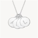 Silver 4 Initial Necklace