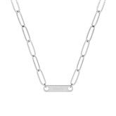 1 Bar Silver Necklace