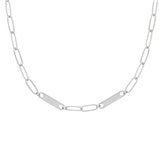 2 Bars Silver Necklace