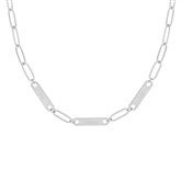 3 Bars Silver Necklace