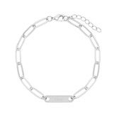 1 Bar Silver Bracelet