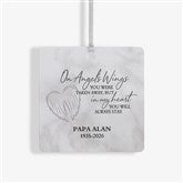 On Angels Wings Memorial Personalized Ornament  - 40115