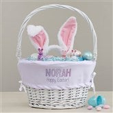 White Easter Basket