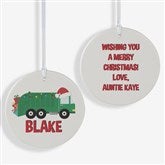 Construction  Monster Truck Personalized Ornament  - 40311