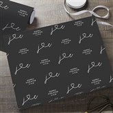 Drawn Together By Love Personalized Wrapping Paper  - 40421